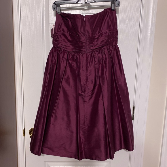 NWT Eliza J SILK Taffeta Cocktail Dress, Empire Waist, Removable Straps, Sz 12 - Picture 3 of 9